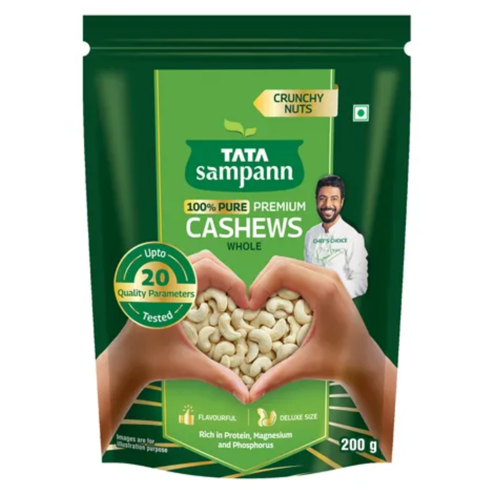 tata sampann 100% pure premium cashews/kaju whole tata sampann 100% pure premium cashews/kaju whole