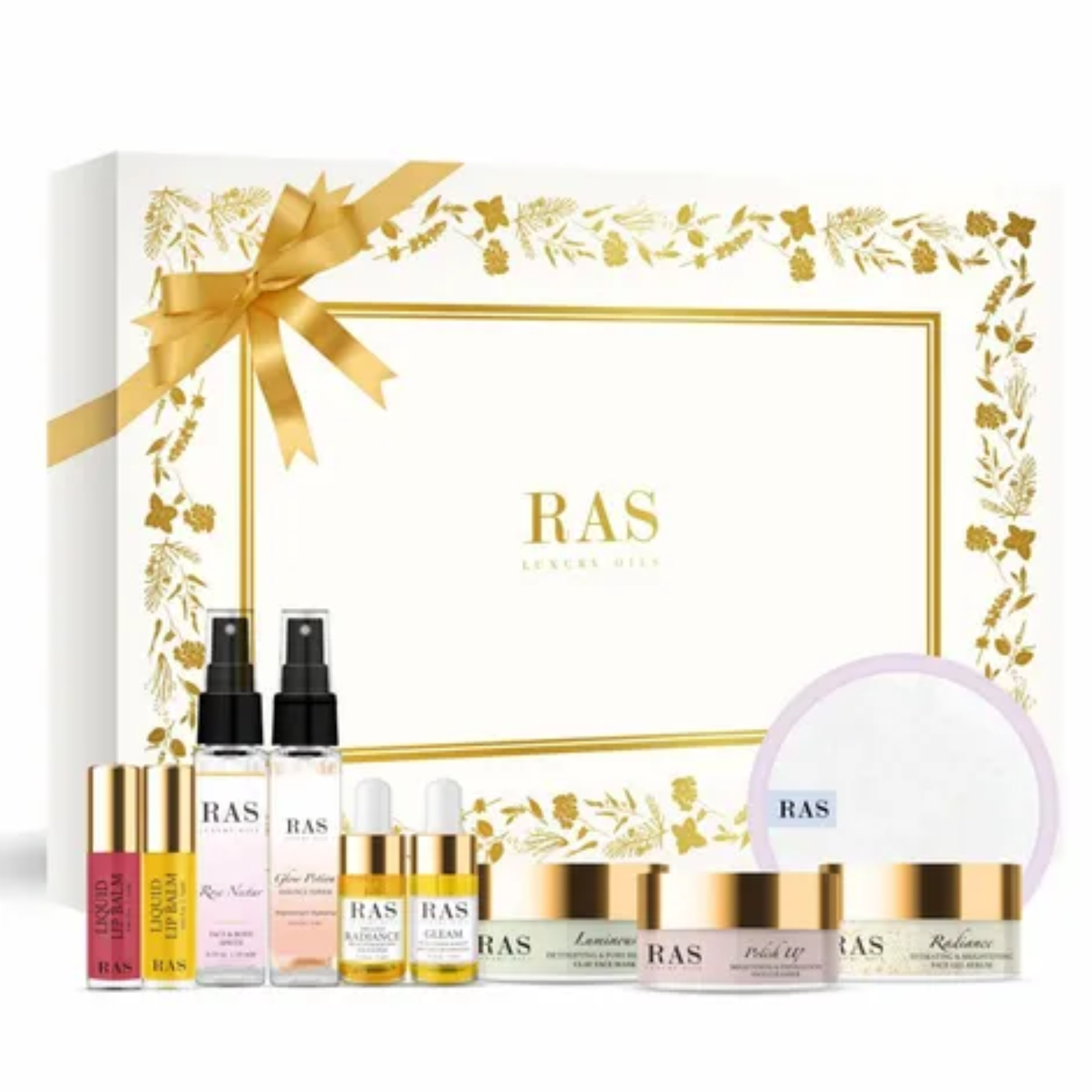 ras 10 piece glow essentials miniature gift set ras 10 piece glow essentials miniature gift set