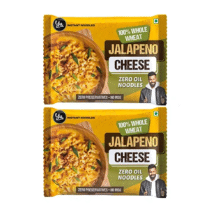 Home yu jalapeno cheese 100% whole wheat instant noodles | pack of 2